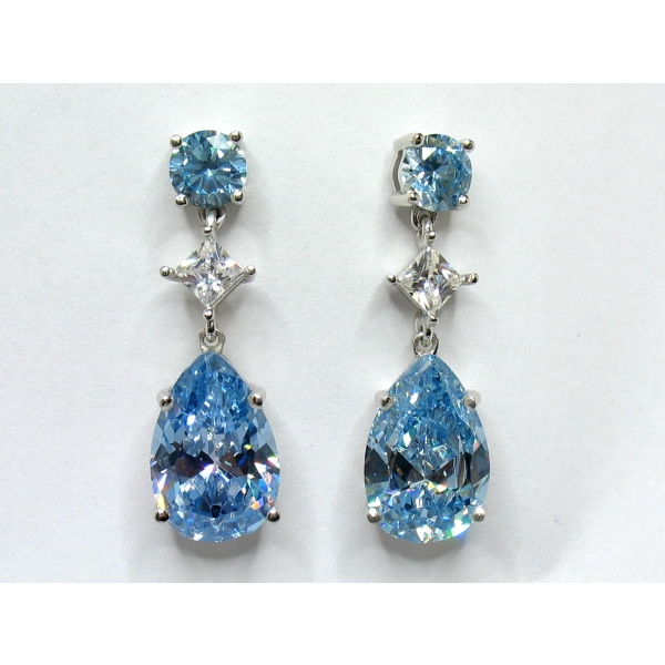 Náušnice v barvě topasu