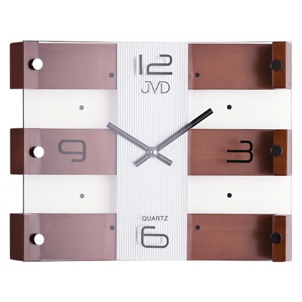 Hodiny dřevěné JVD