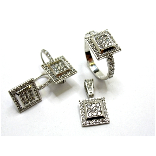 souprava z bílého zlata