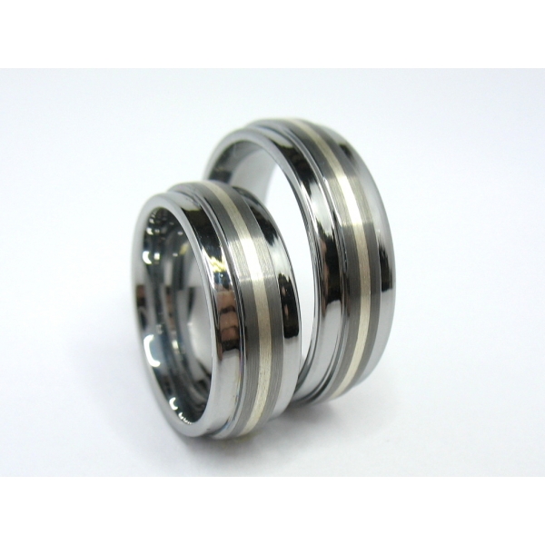 Wolframové snubní prsteny 20003