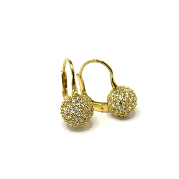 Náušnice 'kuličky' se zirkony