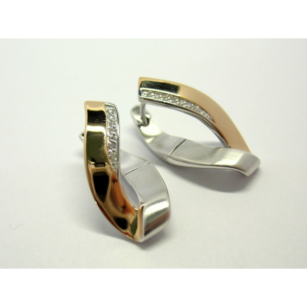 náušnice se zlacením