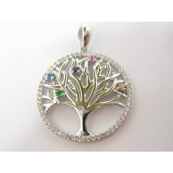 Strom života s barevnými zirkony