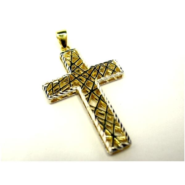 zlatý přívěšek kříž