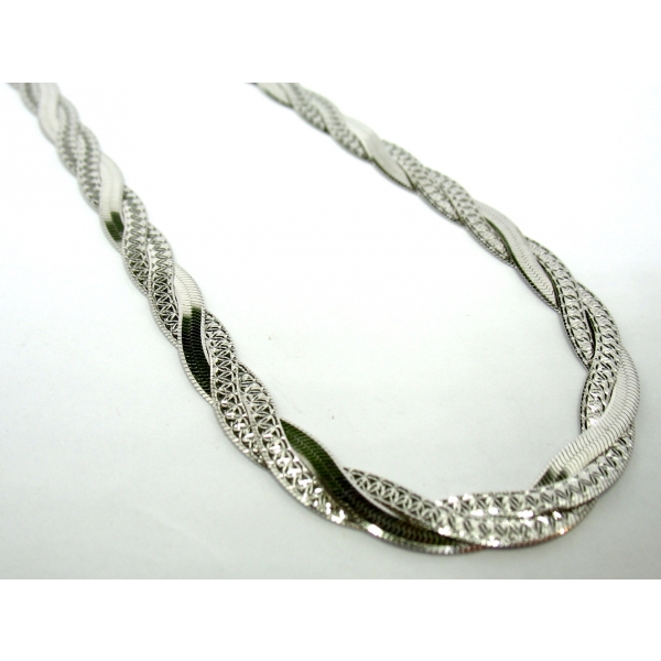 stříbrný náhrdelník b-44776