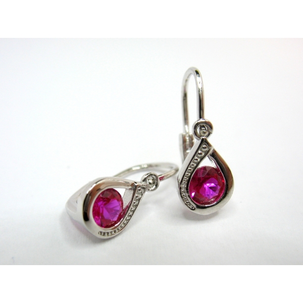 dětské náušnice s kamínkem