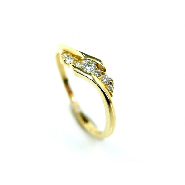 zlatý prsten dia B-38334