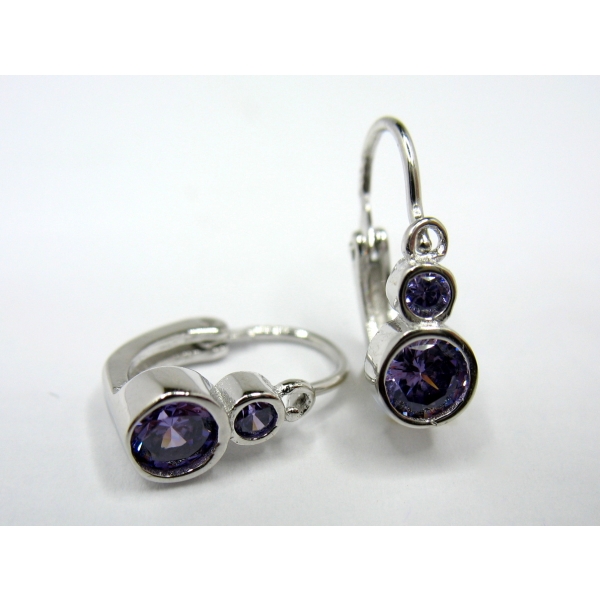 Náušnice se zirkony b 38426