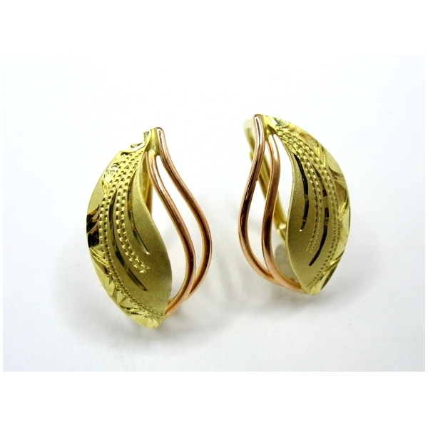 zlaté náušnice b-35330