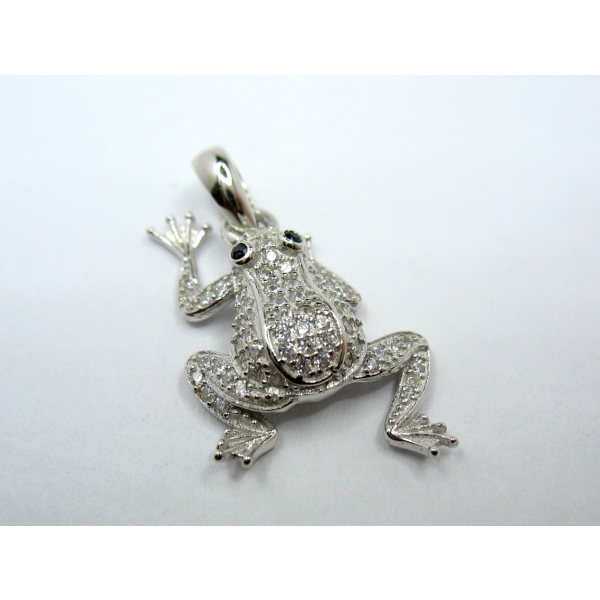 stříbrný přívěšek žába b 38715
