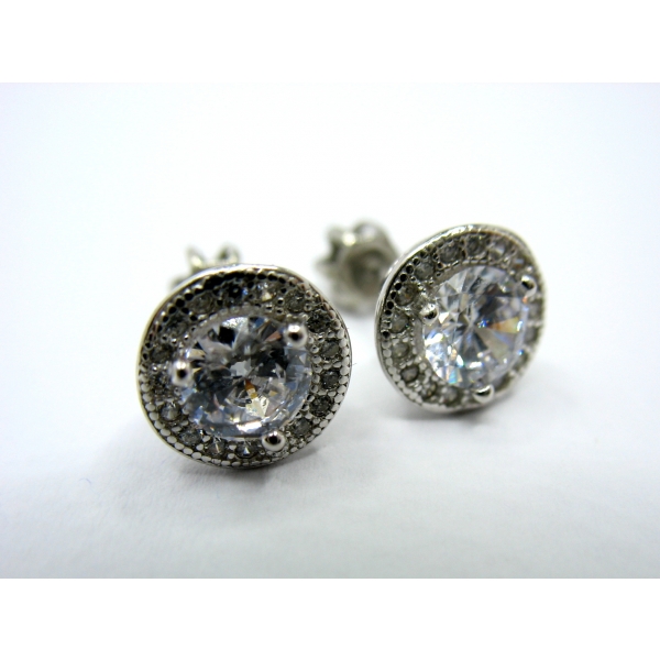 Náušnice se zirkony b 38678