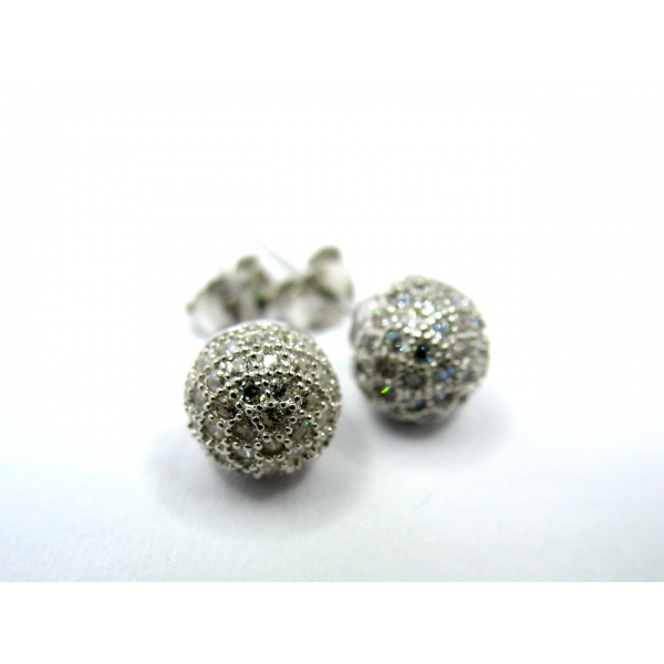 náušnice se zirkony b 38666