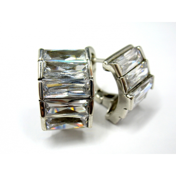 Náušnice se zirkony b 9258