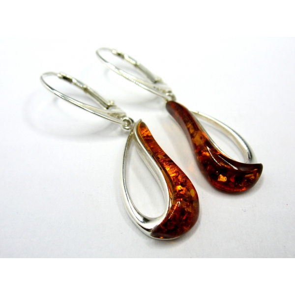 náušnice s jantary