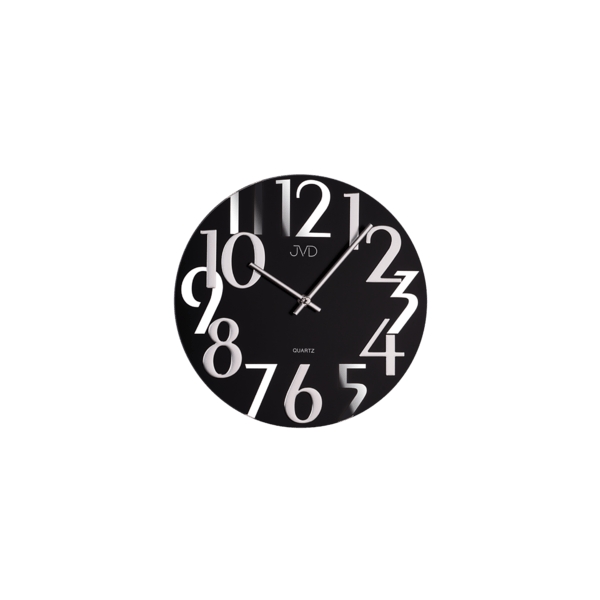 nástěnné hodiny černé/chrom