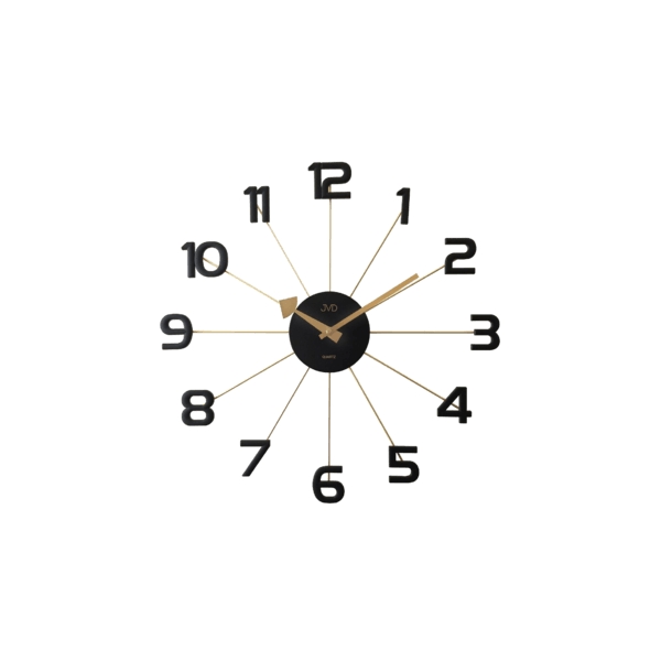 nástěnné hodiny zlatá/černá