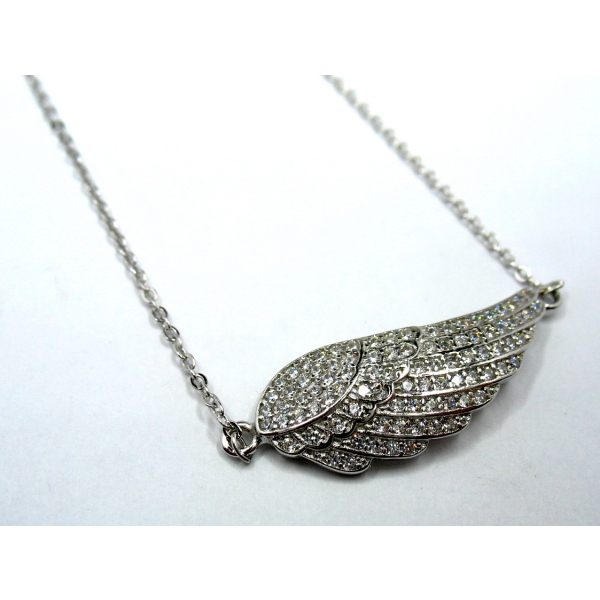 stříbrný náhrdelník křídlo