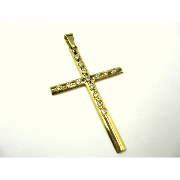 kříž se zirkony b-22758