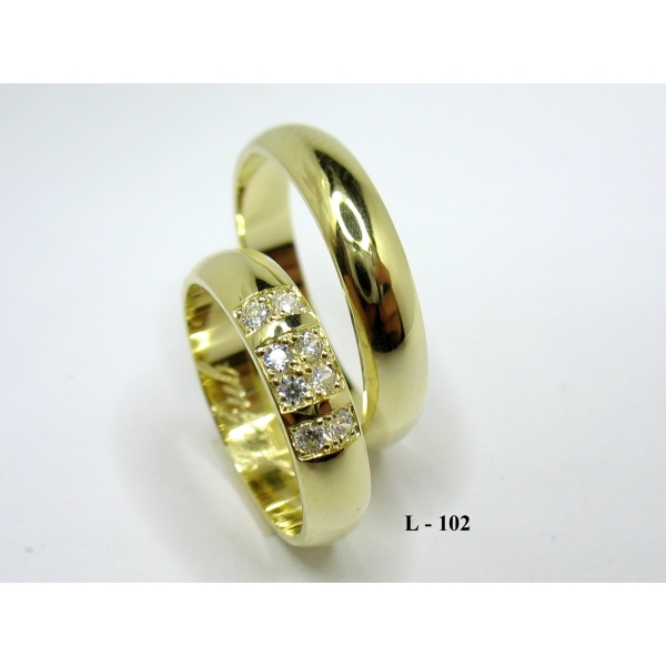 Snubní prsteny L-102/žl