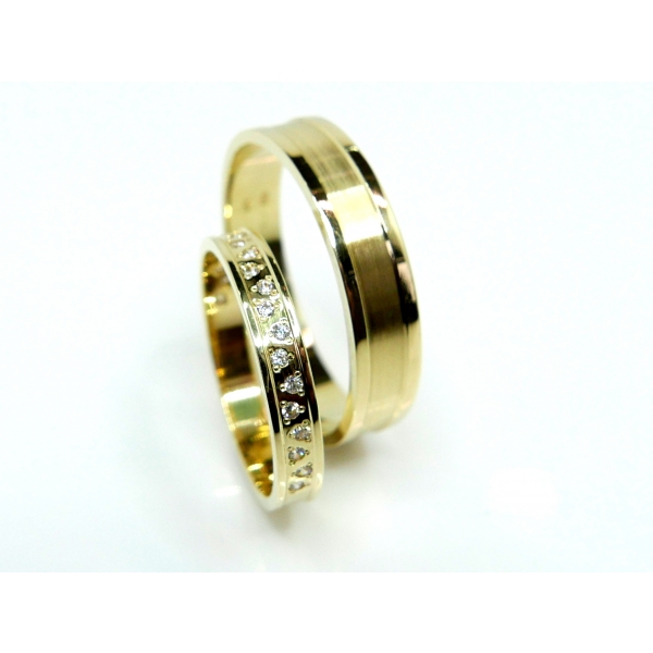 Snubní prsteny L-190 žl