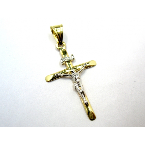 zlatý křížek s ježíšem  b 39564