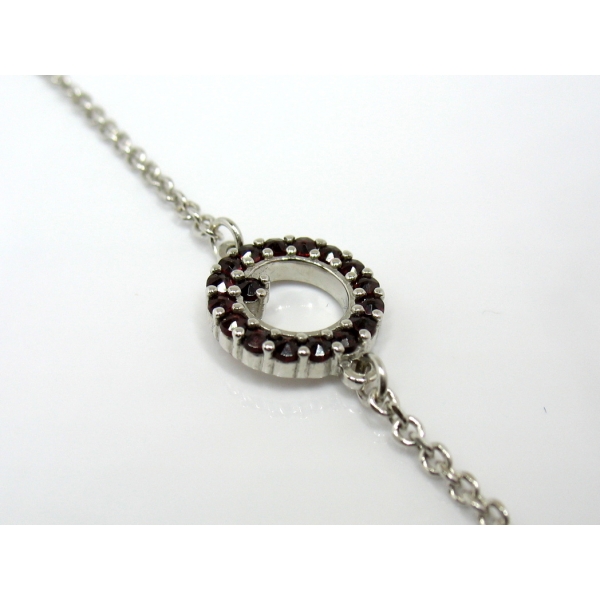 náramek s českými granáty