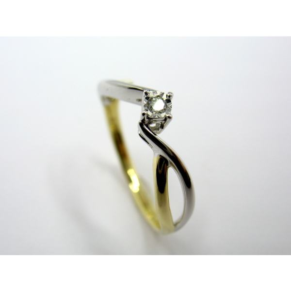 prsten s briliantem b 40983