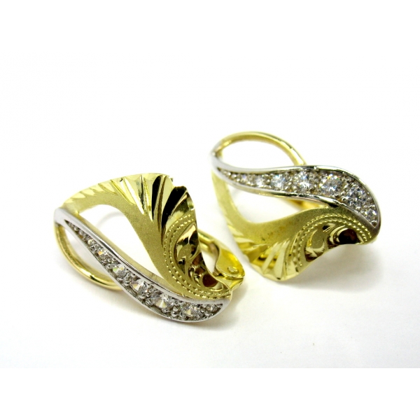 zlaté náušnice b 41012