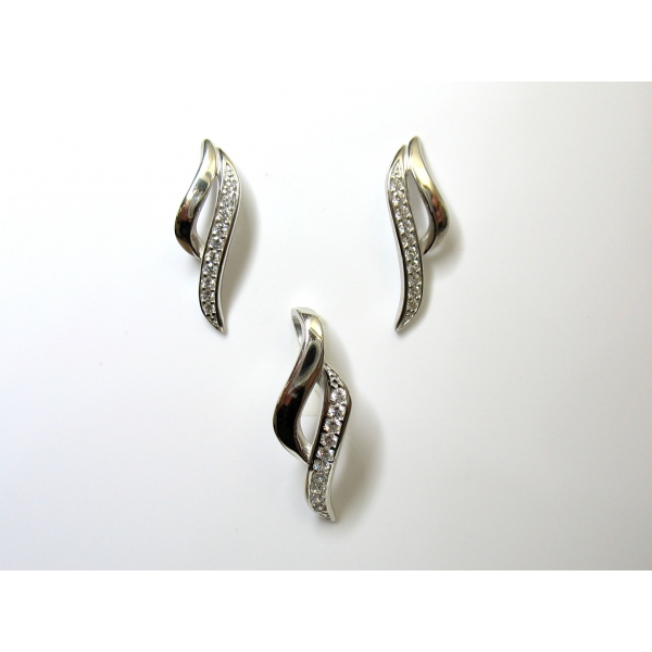 Náušnice a přívěšek B-42504