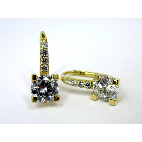 zlaté náušnice b-43084