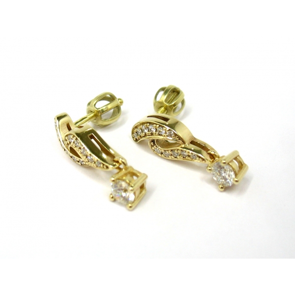 náušnice s brilianty b-33066/ž