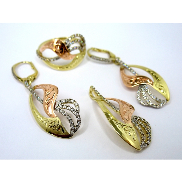 luxusní zlatá souprava