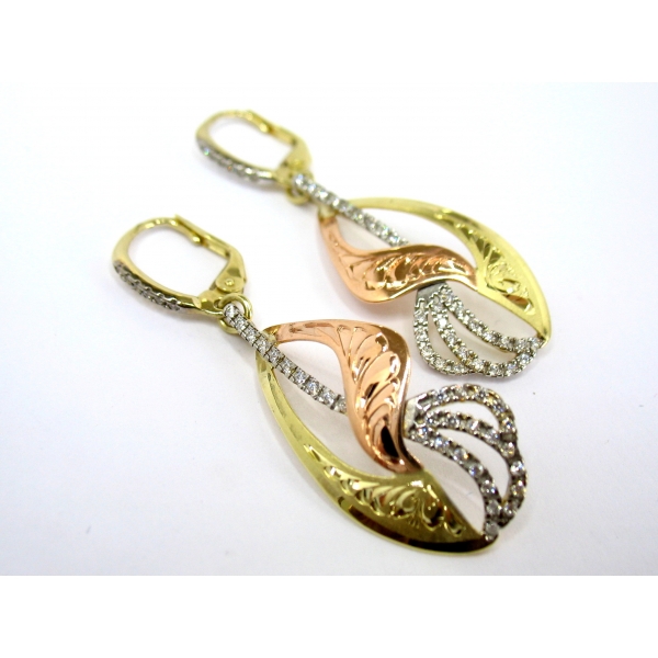 zlaté náušnice b-43369