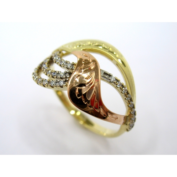 zlatý prsten b-43366