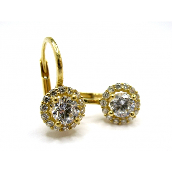 zlaté náušnice b-43411