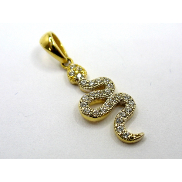 zlatý přívěšek had b-43429