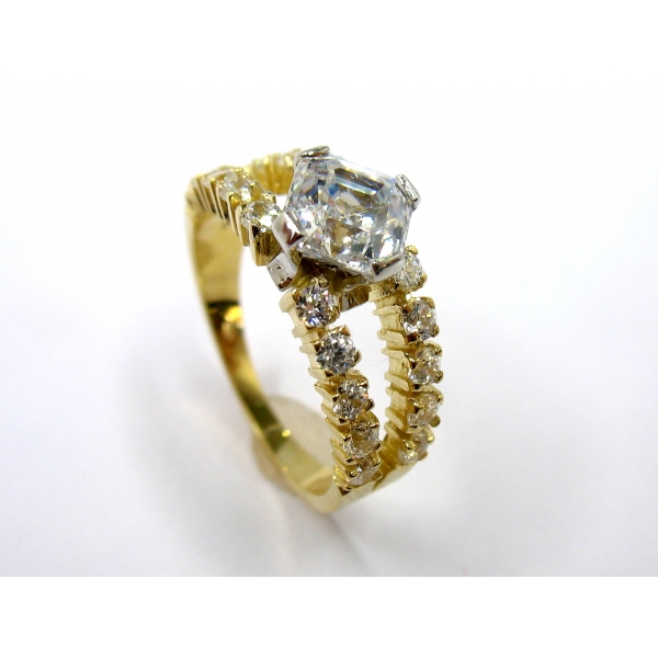 zlatý prsten b-43495