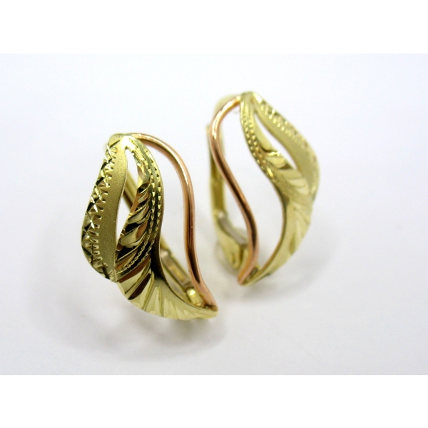 zlaté náušnice b-43376