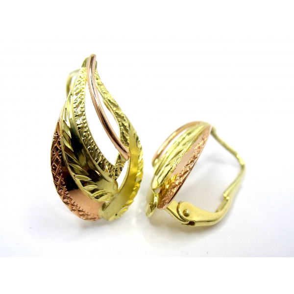 zlaté náušnice b-43377