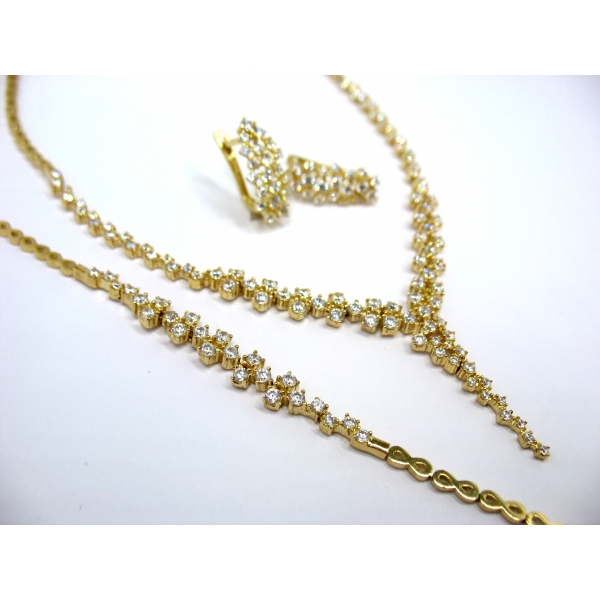 luxusní zlatá souprava b-43786