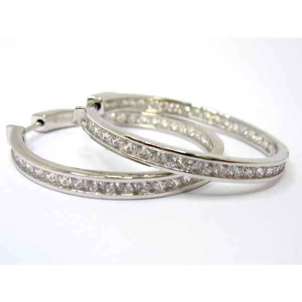 stříbrné náušnice b-44084