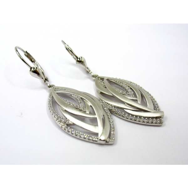 stříbrné náušnice b-44061