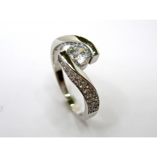 stříbrný prsten b-44089