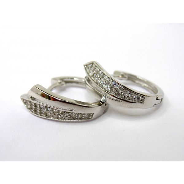 stříbrné náušnice b-44076