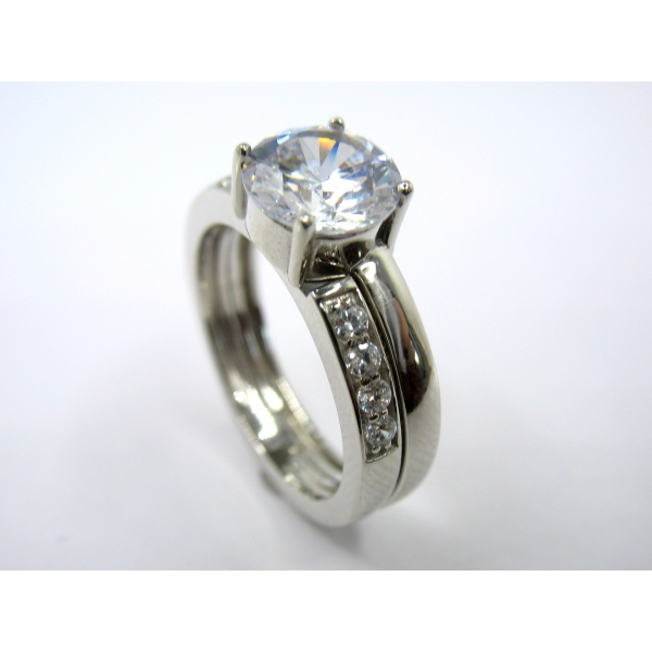 stříbrný prsten b-43906