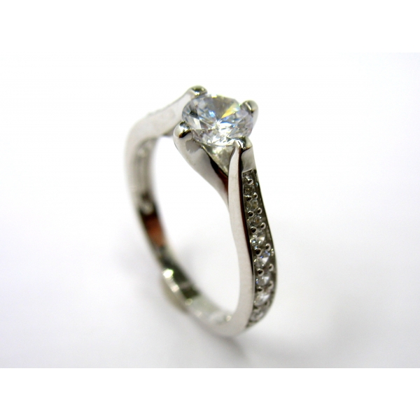 stříbrný prsten b-43874