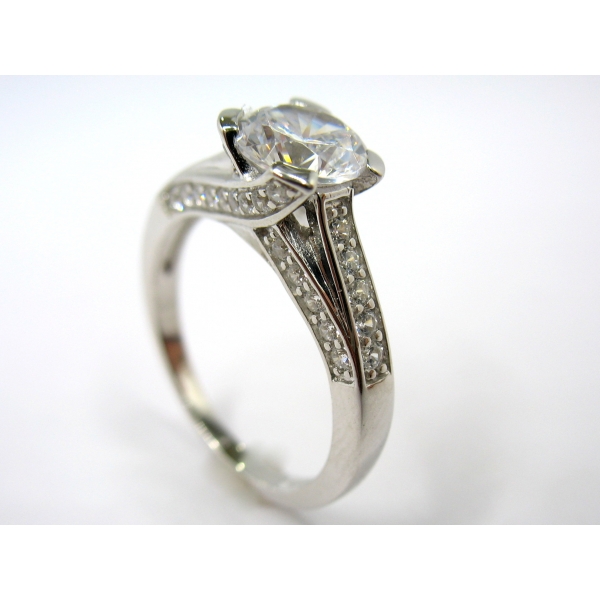 stříbrný prsten b-43879