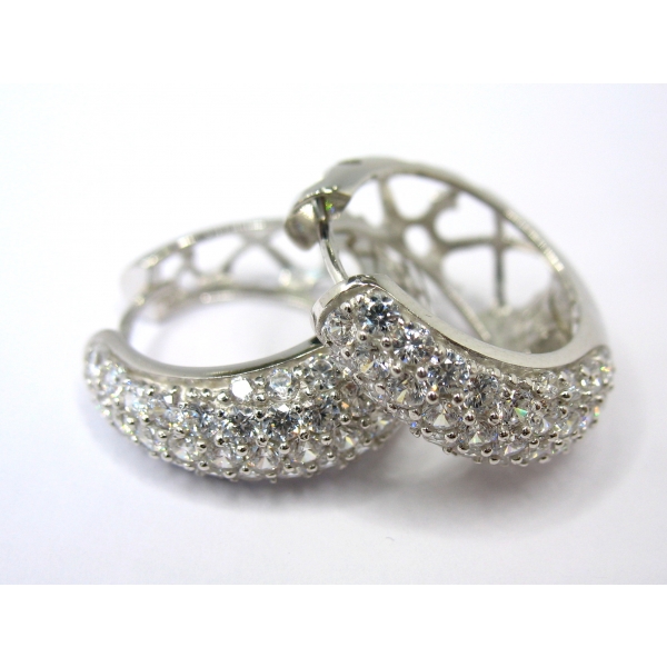 stříbrné náušnice b-43984