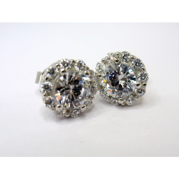 stříbrné náušnice b-43964