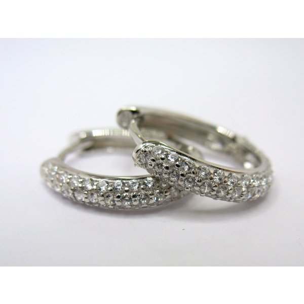 stříbrné náušnice b-43995